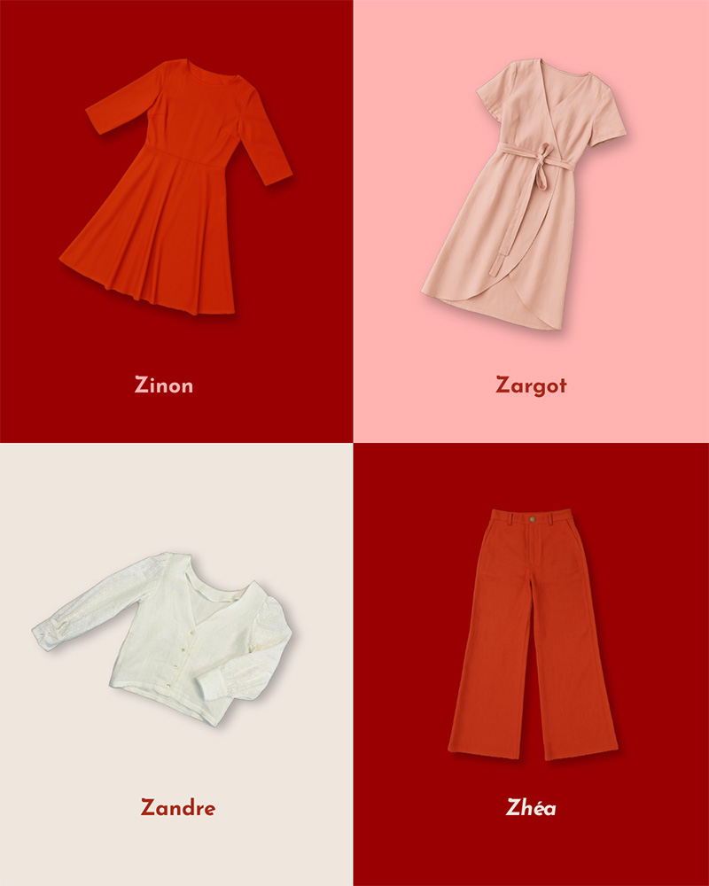idée de tenues colorées écoresponsables par Aatise - color block